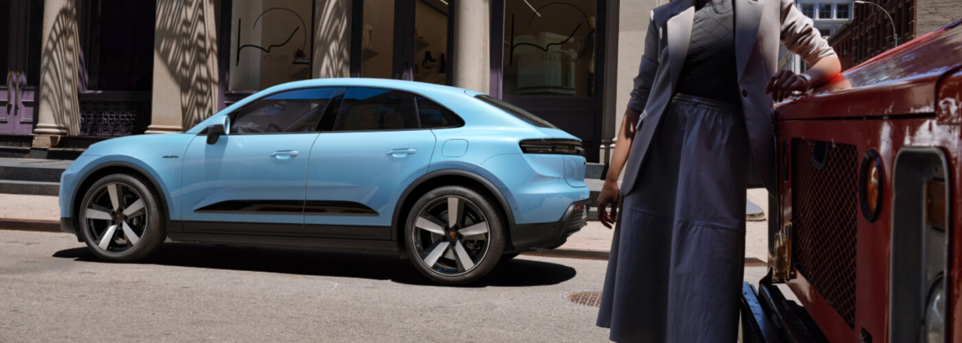 2026 Porsche Macan Electric exterior light blue