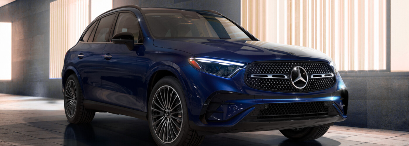 2026 Mercedes-Benz GLC SUV exterior blue front