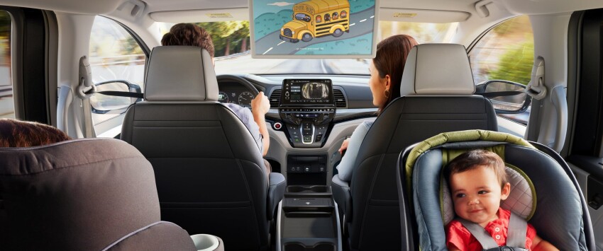 Rear view of the new 2026 Honda Odyssey highlighting its cargo profile near Wallingford
