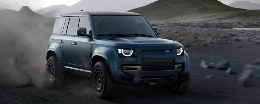 2025 Land Rover Defender 110 driving offroad