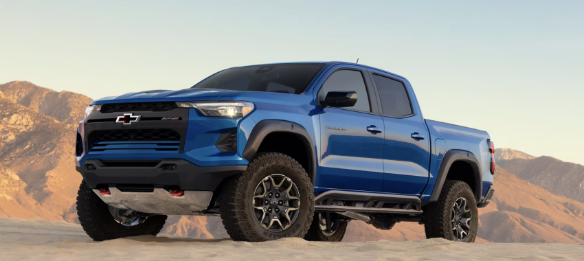 2026 Chevy Colorado exterior in the sand