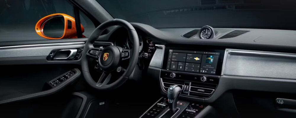 interior dashboard of a 2025 Porsche Macan