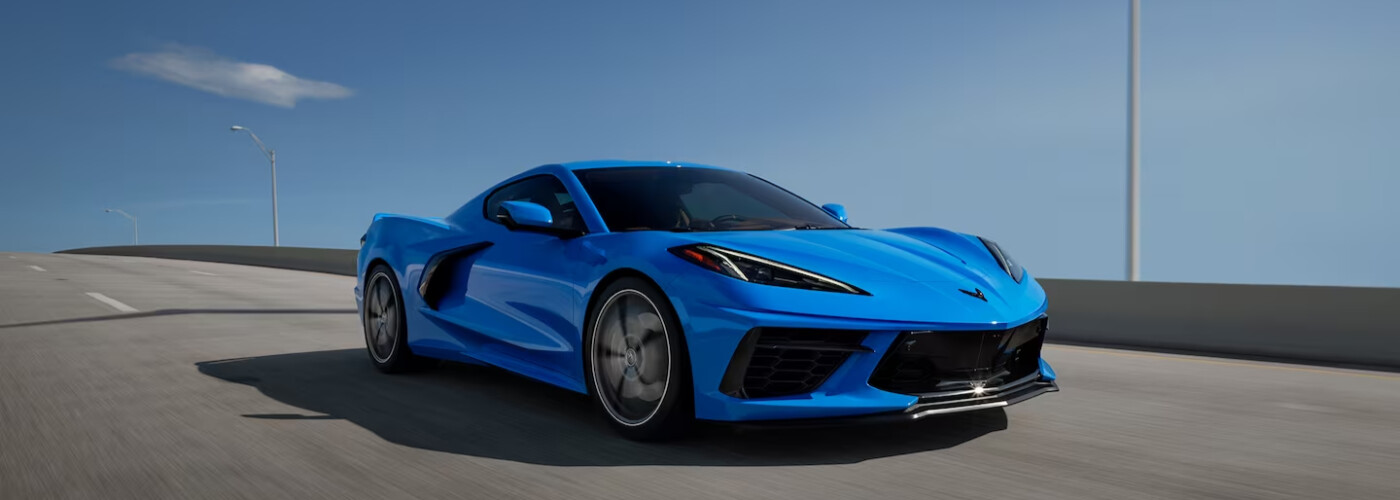 2024 Chevy Corvette driving down road