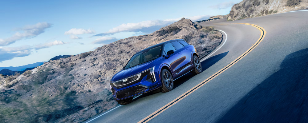 2026 Cadillac OPTIQ in Coastal Blue Metallic with Black Roof