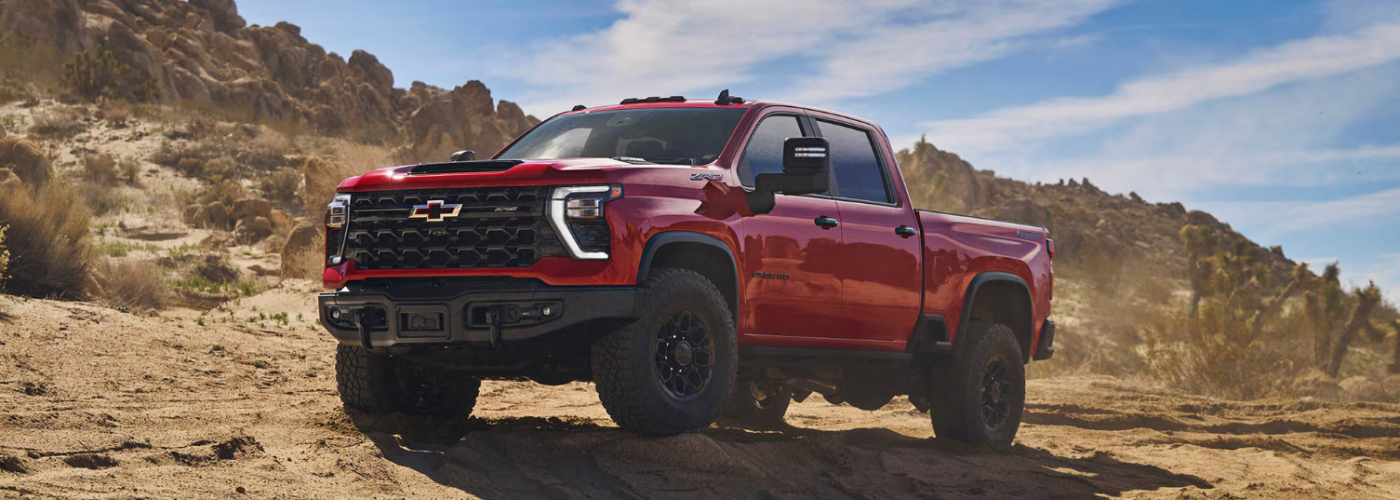 2026 Chevy Silverado 2500 HD ZR2 in Red Hot Color with Availble Bison Edition and Additional Features