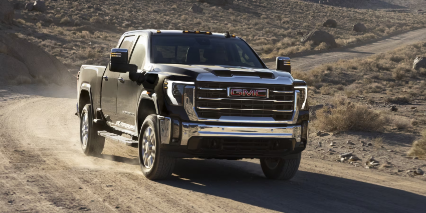 2024 GMC Sierra 2500 Driving on Dirt Road 2024 GMC Sierra 2500 Driving on Dirt Road