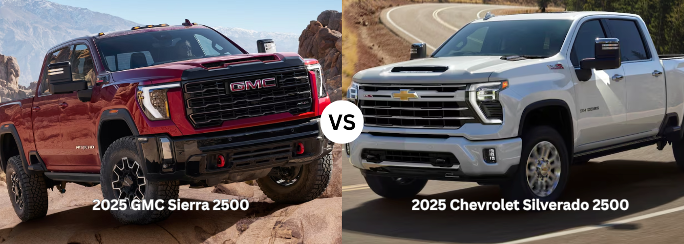 2025 GMC Sierra 2500 vs. Chevrolet Silverado 2500 2025 Chevrolet Silverado 2500 vs. GMC Sierra 2500