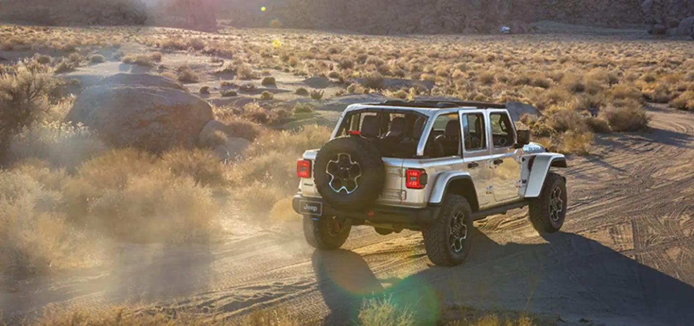 2023 Jeep Wrangler Driving in the Desert