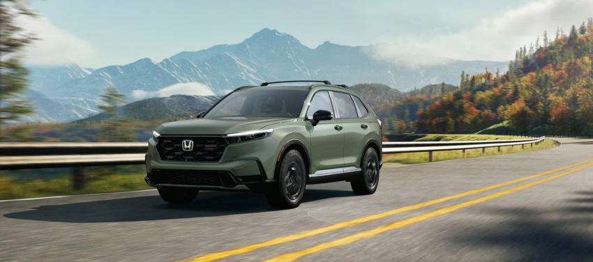 2026 Honda CR-V TrailSport Hybrid in Ash Green Metallic