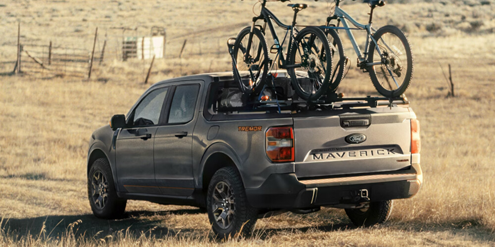 2026 Ford Maverick with bike rack 2026 Ford Maverick with bike rack
