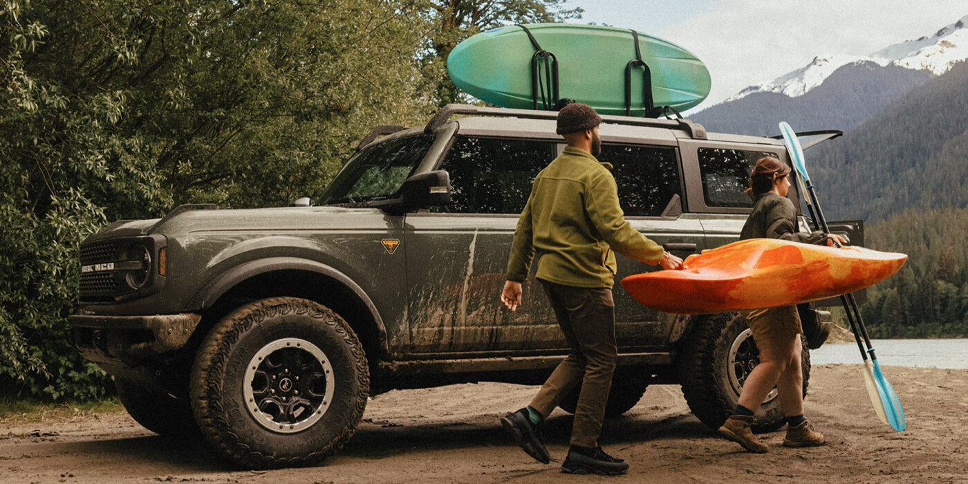 2026 Ford Bronco with kayaks 