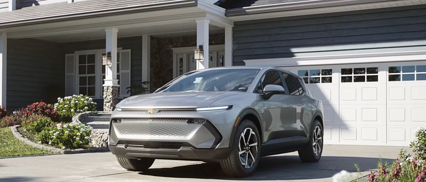 2026 Equinox EV parked in driveway 