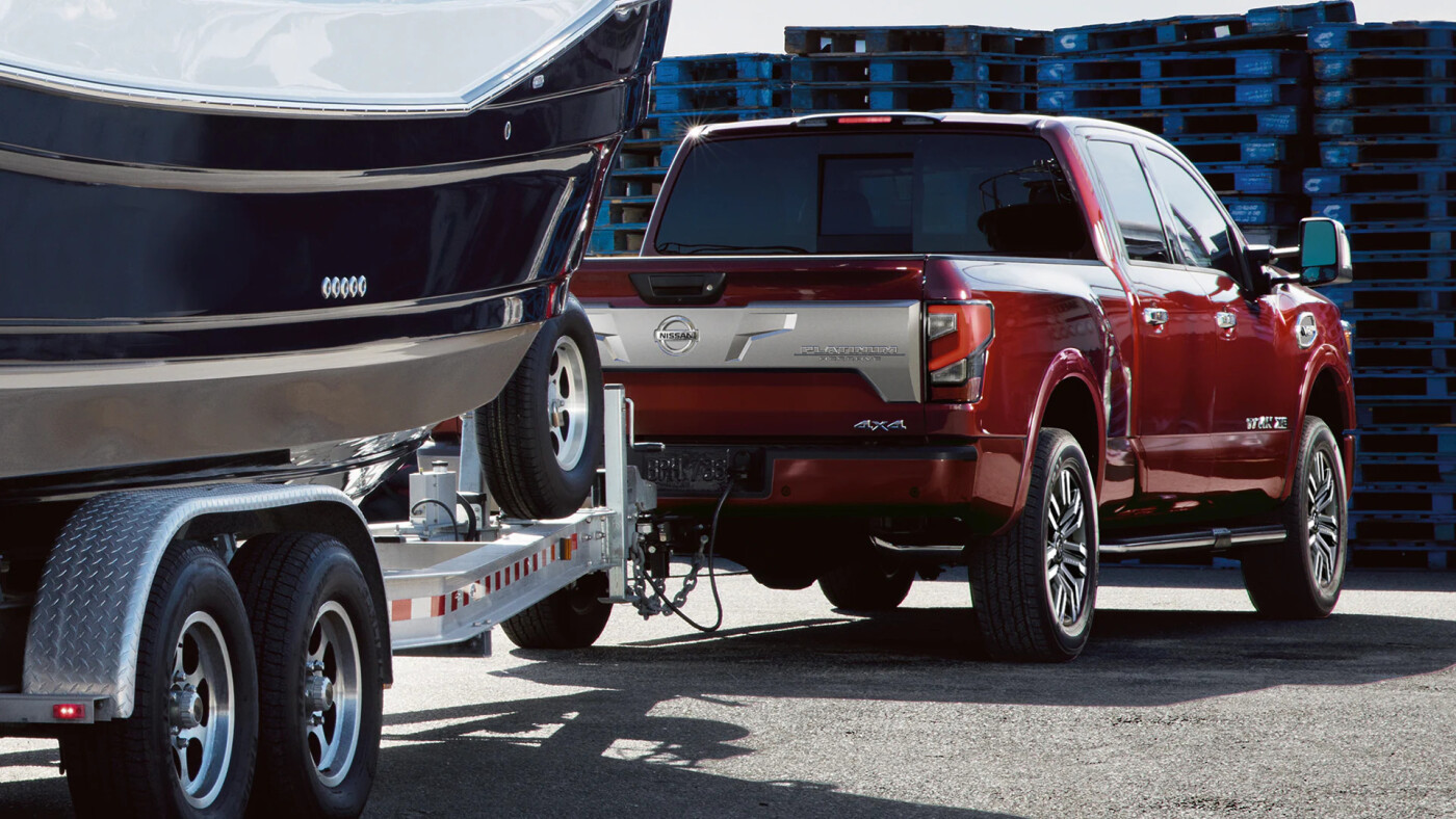2022 Nissan Titan towing a boat 2022 Nissan Titan towing a boat