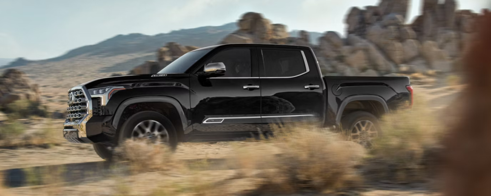 2026 Toyota Tundra 1794 Edition Hybrid CrewMax shown in Midnight Black Metallic