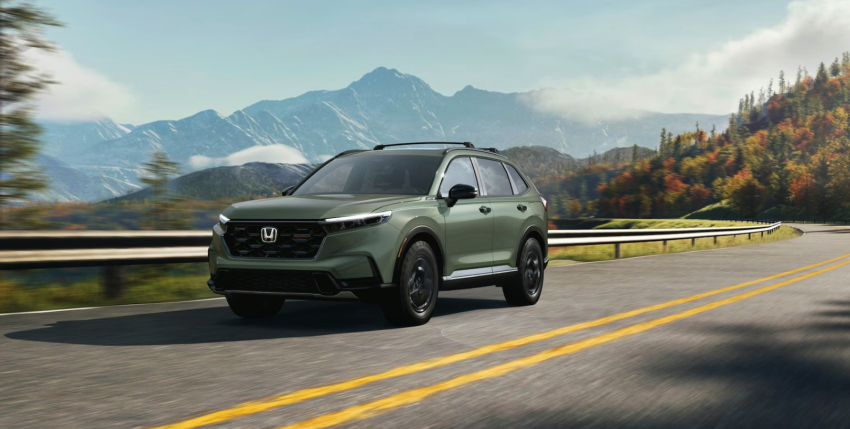 2026 Honda CR-V TrailSport Hybrid in Ash Green Metallic
