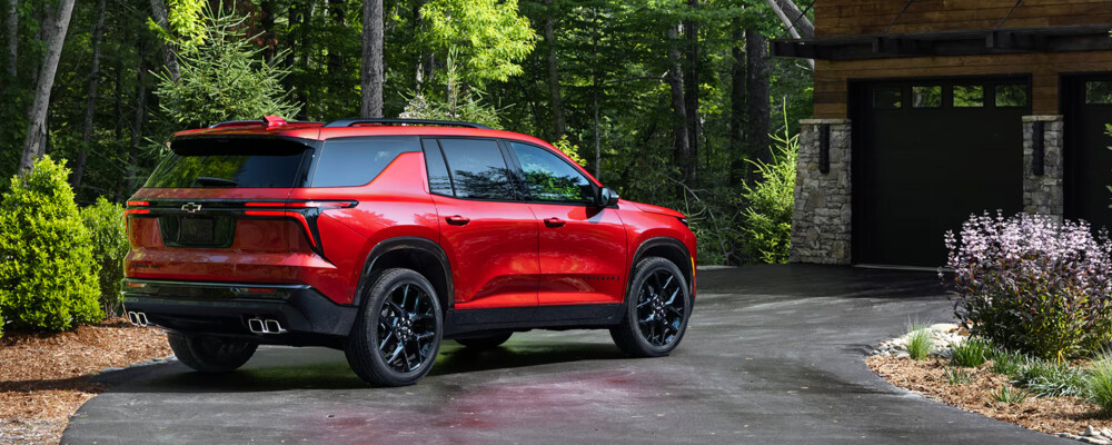 2026 Chevy Traverse parked outside home