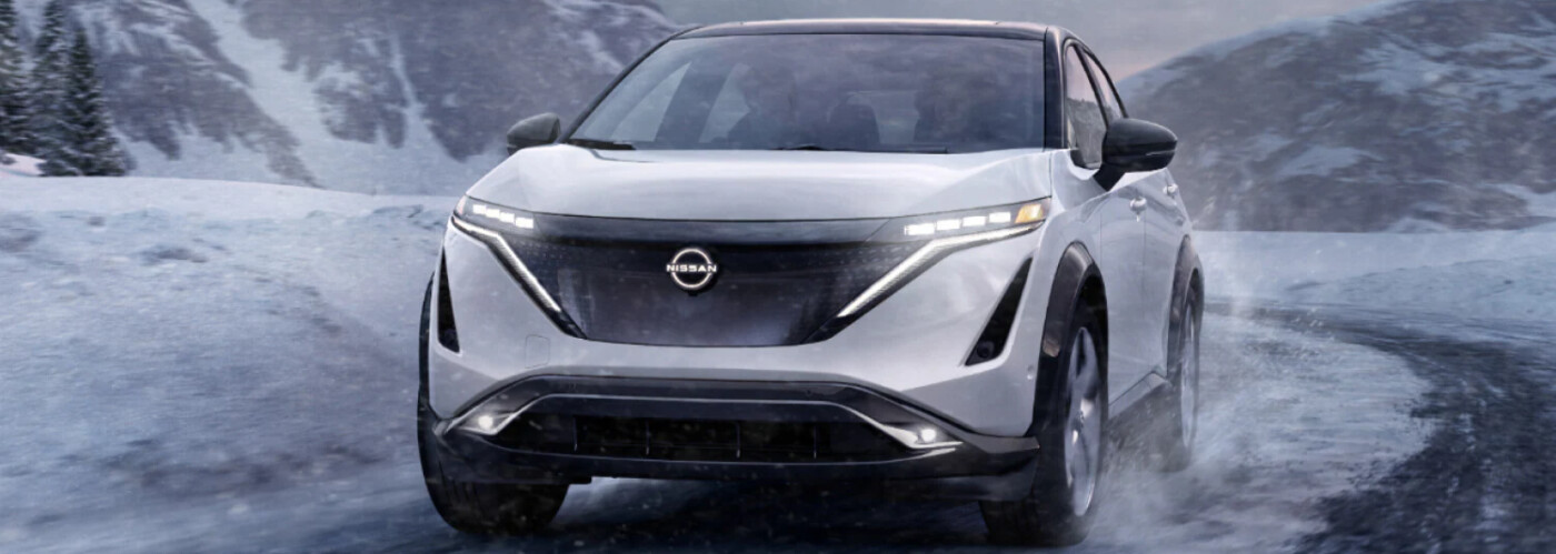 2025 Nissan ARIYA in snow