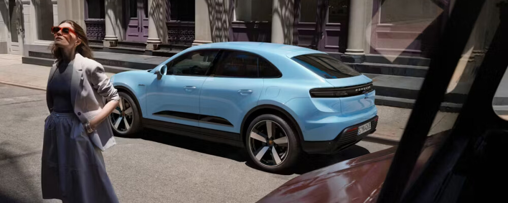 Porsche Macan Electric in the street