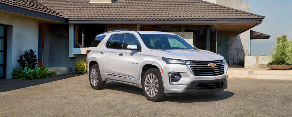 2022 Chevrolet Traverse Parked Outside Home