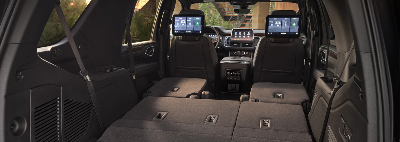 2021 Chevy Tahoe Cargo Area with Seats Down