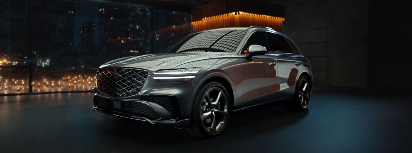 2026 Genesis GV70 in room at night