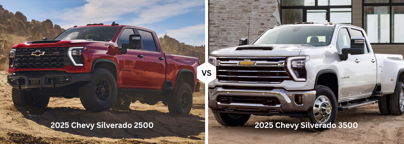 2025 Chevy Silverado 2500 vs 3500