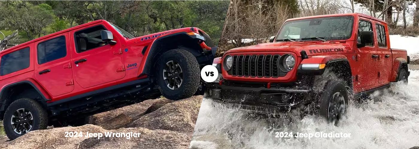 2024 Jeep Wrangler Vs 2024 Jeep Gladiator Comparison