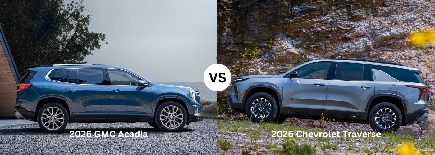 2026 GMC Acadia vs 2026 Chevrolet Traverse