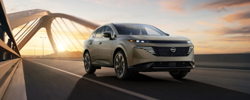 Driving 2025 Nissan Murano at sunset/sunrise