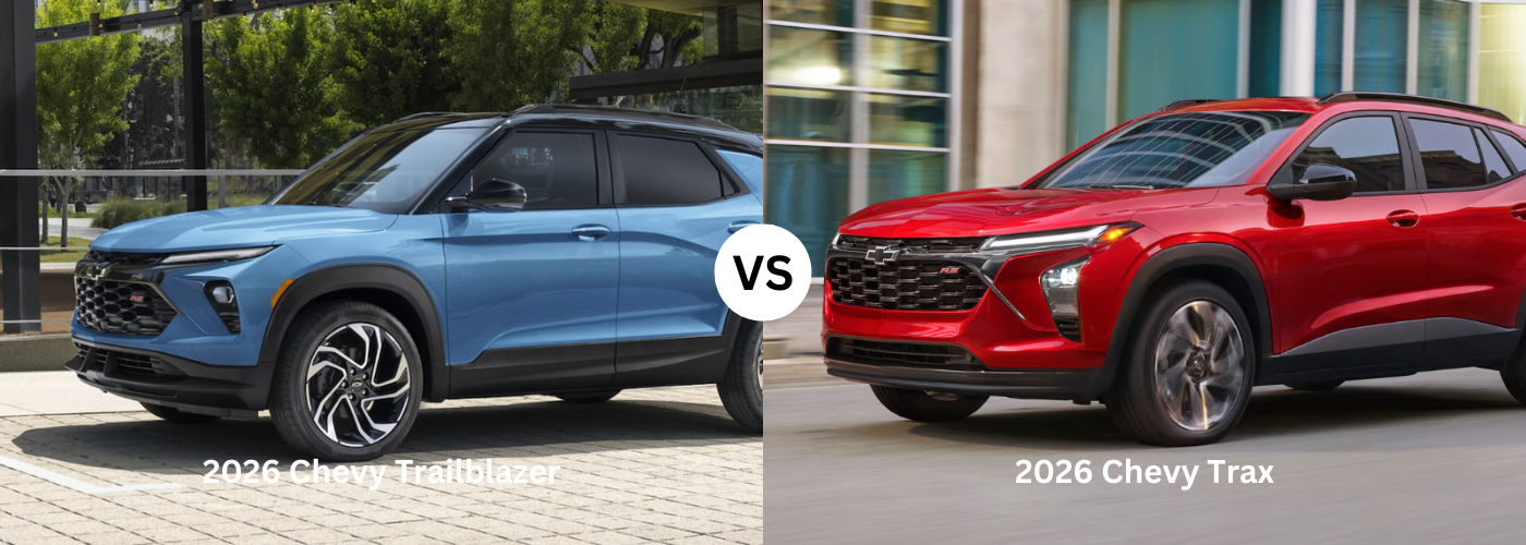 2026 Chevrolet Trailblazer vs. Chevrolet Trax