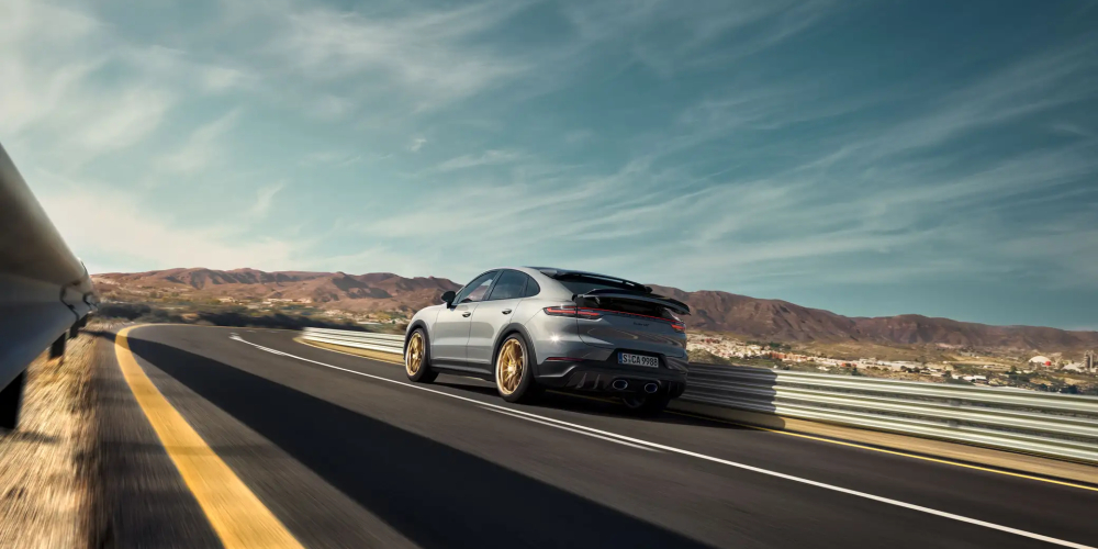 2022 Porsche Cayenne Driving on Open Road 2022 Porsche Cayenne Driving on Open Road
