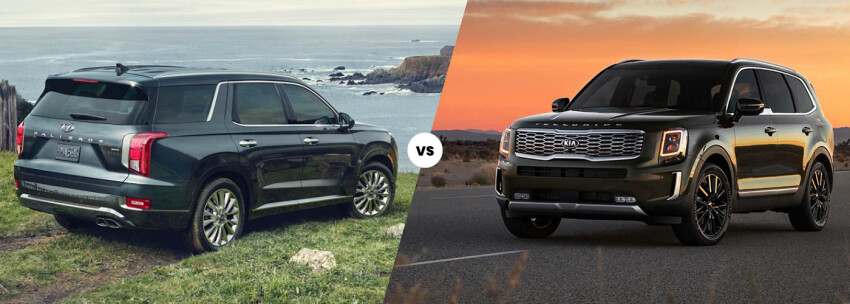 2020 Hyundai Palisade vs. 2020 Kia Telluride 2020 Hyundai Palisade vs. 2020 Kia Telluride