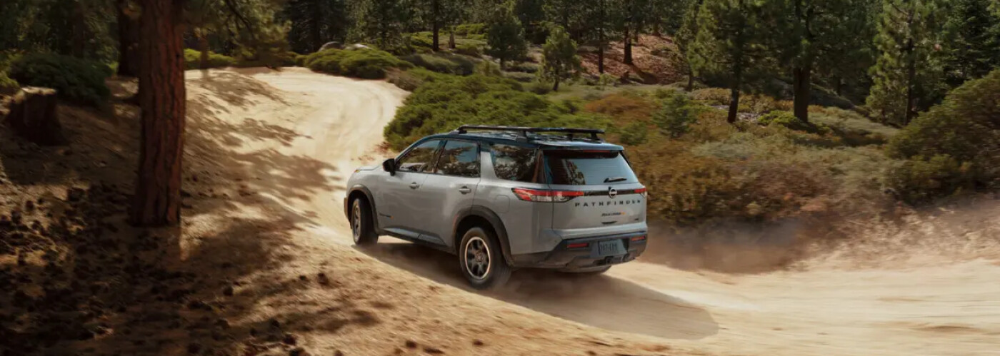 2025 Nissan Pathfinder 2025 Nissan Pathfinder driving on dirt trail