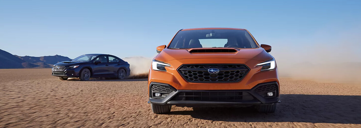2022 Subaru WRXs In The Desert