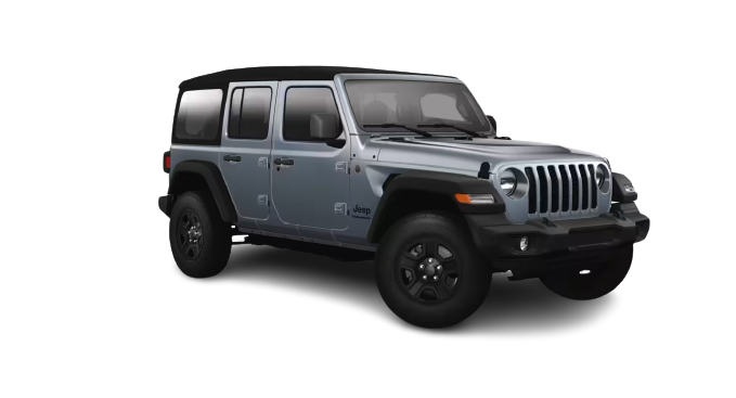 2024 Jeep Wrangler 4-Door Sport in Anvil Clear-Coat Exterior Paint