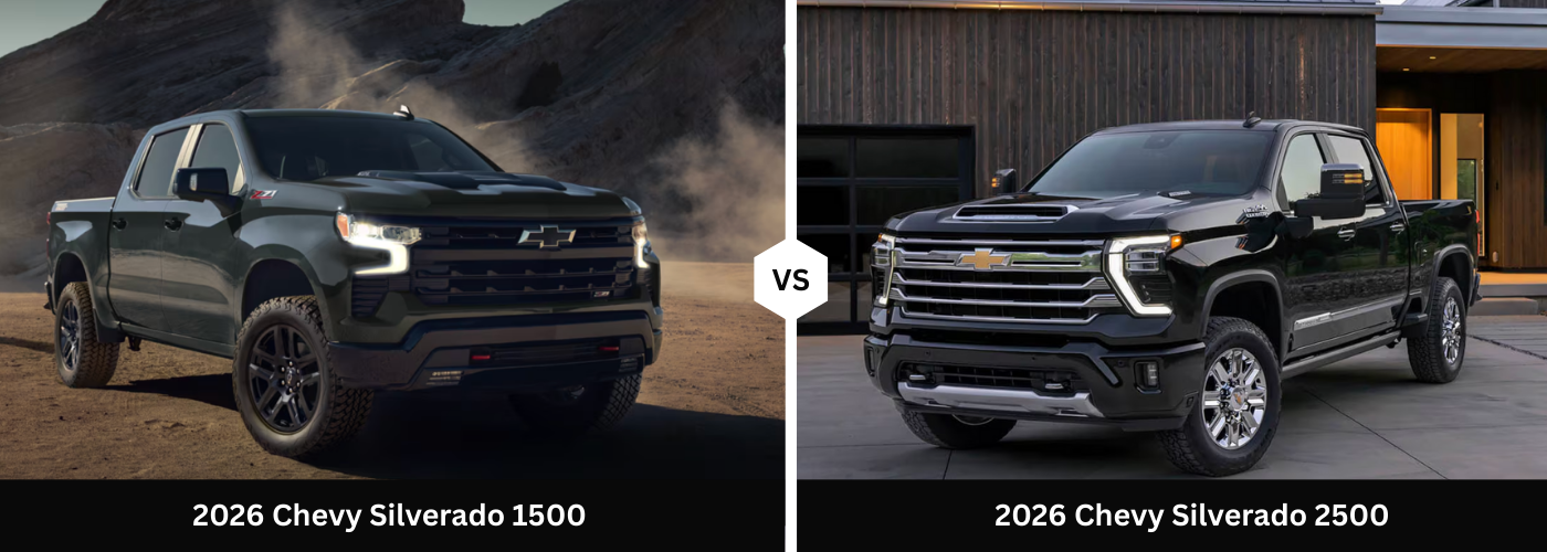 2026 Chevy Silverado 1500 vs. 2026 Chevy Silverado 2500