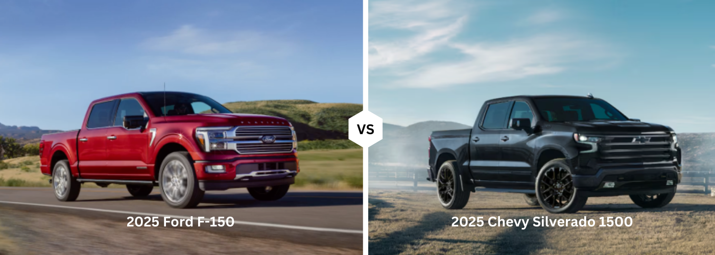 2025 Ford F-150 vs. 2025 Chevy Silverado 1500