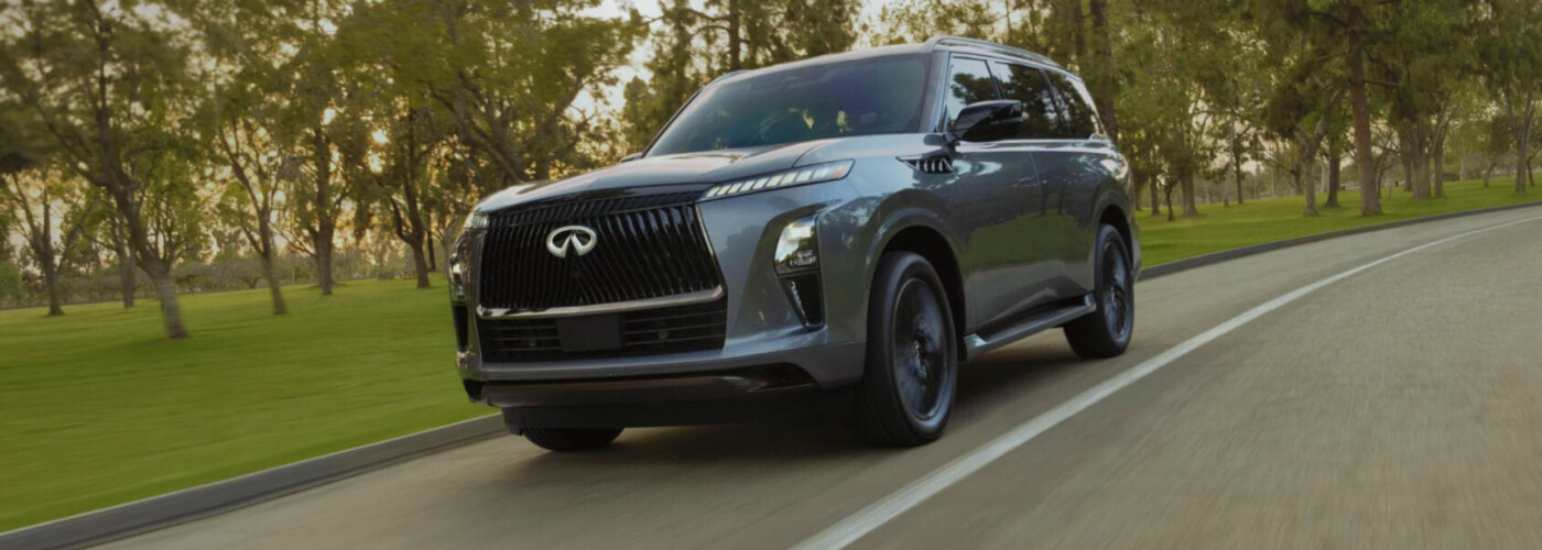 2026 INFINITI QX80 driving on road