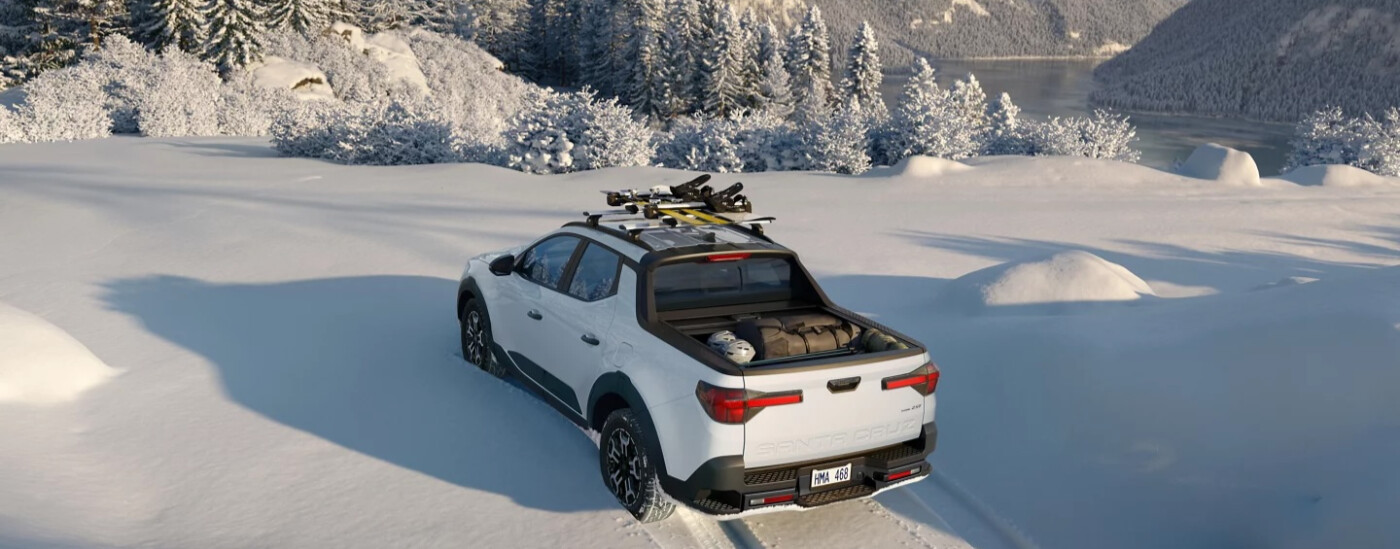 2026 Hyundai Santa Cruz in the snow