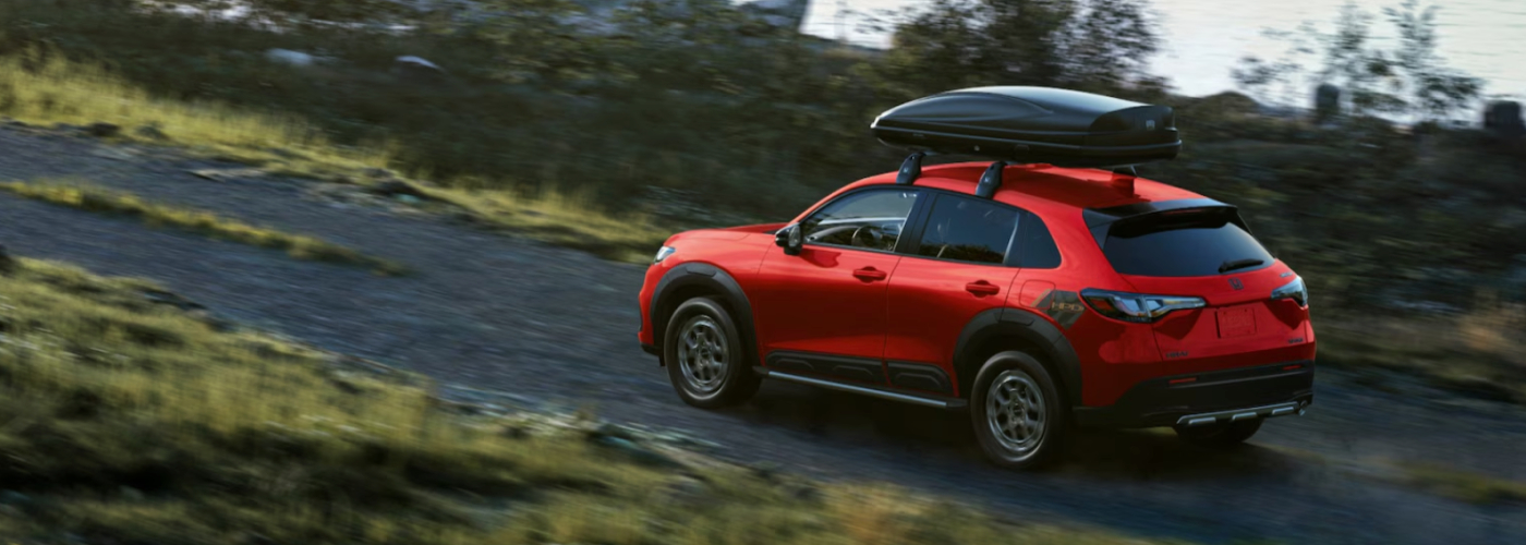 2026 Honda HR-V Sport with Available AWD and Honda Genuine Accessories shown in Milano Red