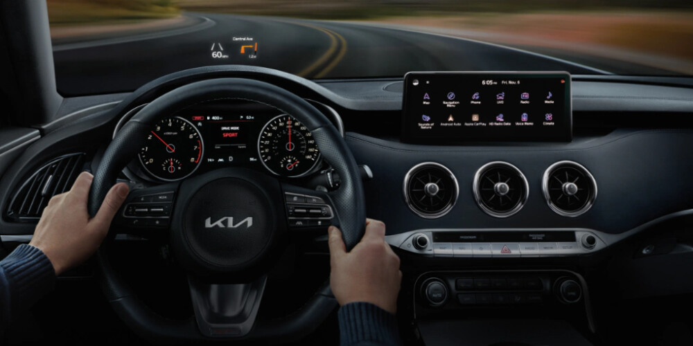Hands on 2022 Kia Stinger Steering wheel