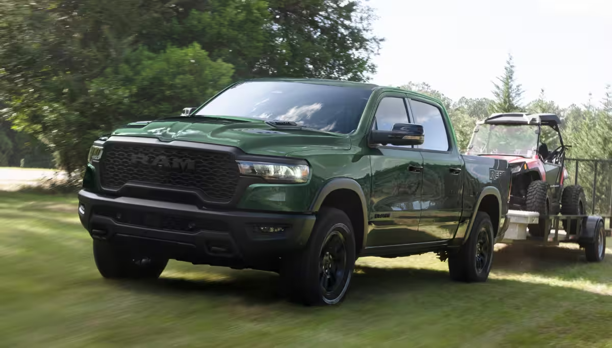 2026 RAM 1500 Towing an ATV