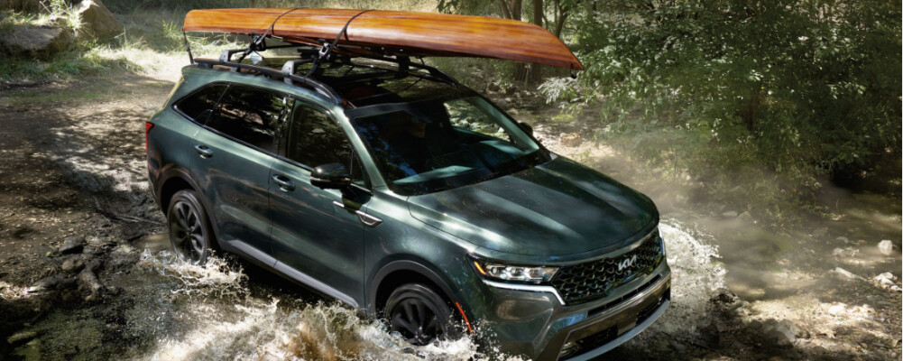 2023 Kia Sorento  driving in a river