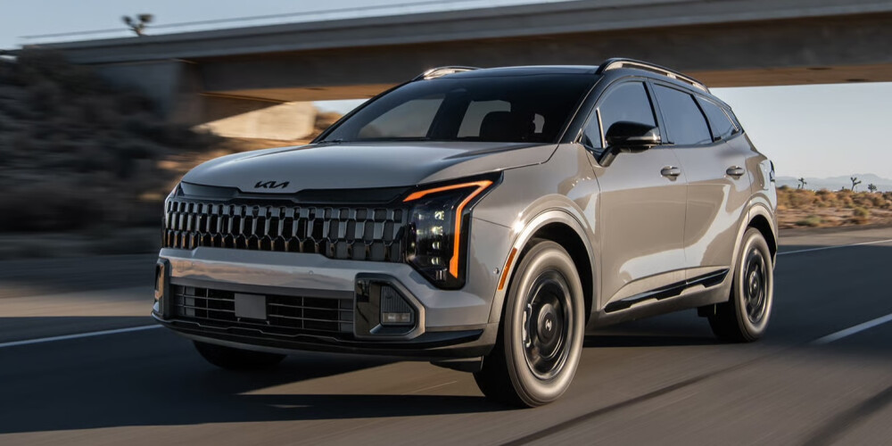 2026 Kia Sportage driving on freeway