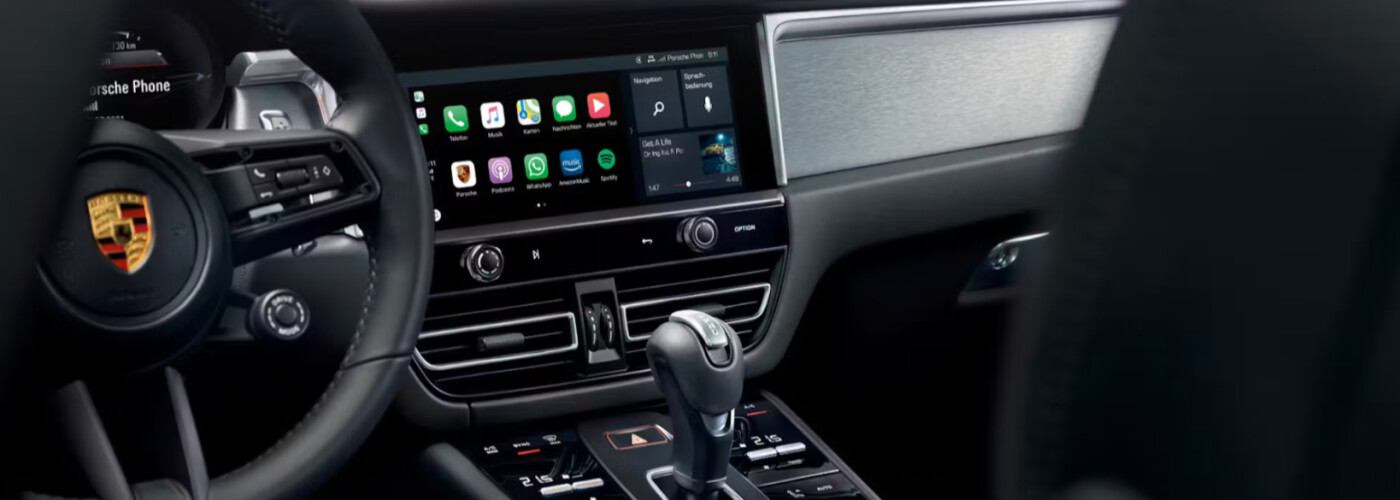 2025 Porsche Macan Interior Dash drivers window view of dashboard of 2025 Porsche Macan