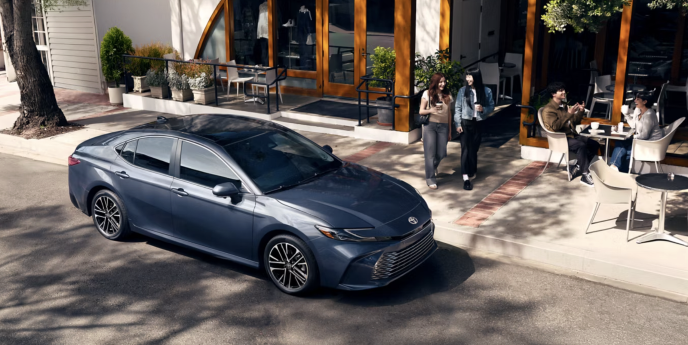 2026 Toyota Camry exterior parked outside cafe