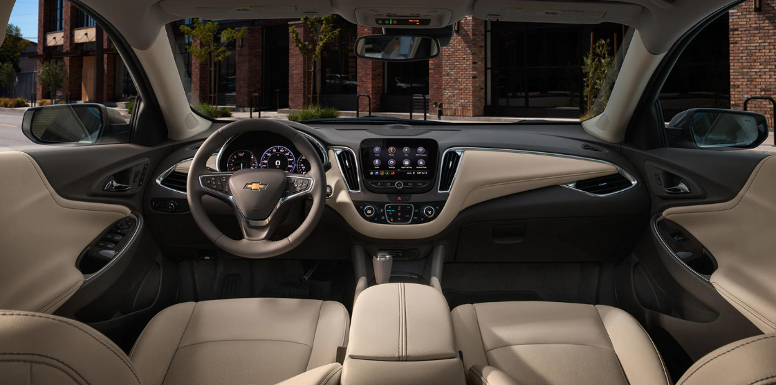 2023 Chevrolet Malibu Interior in a parking lot