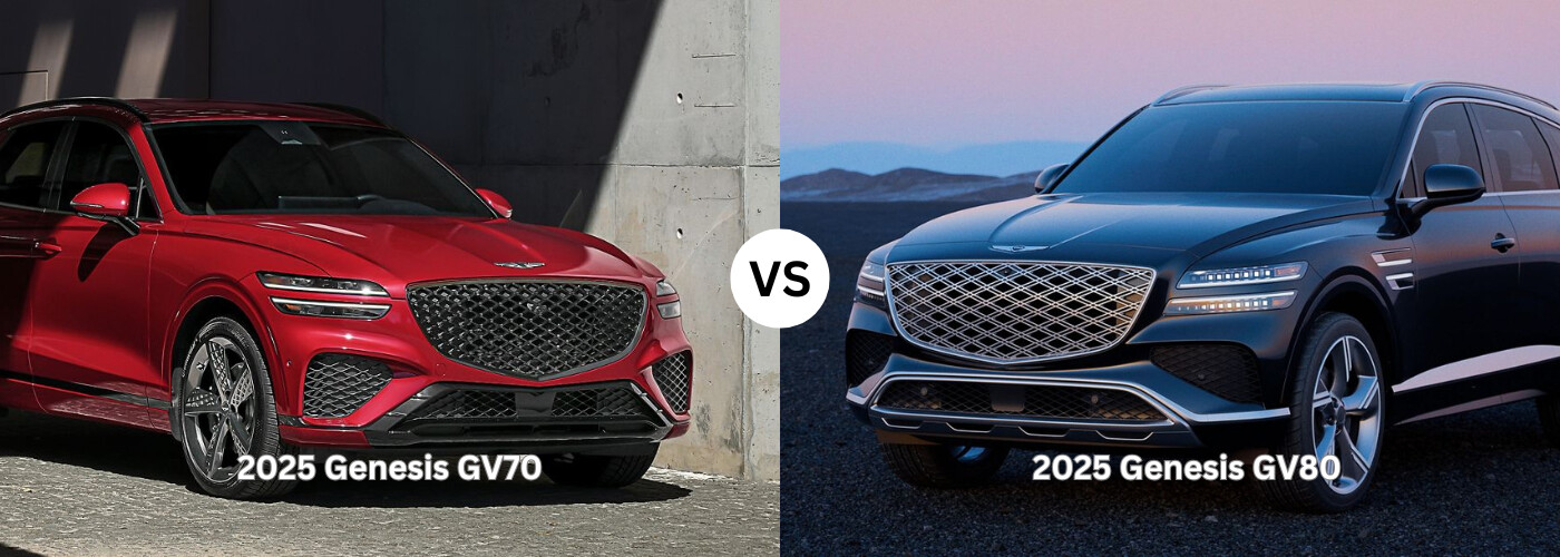 2025 Genesis GV80 vs. 2025 Genesis GV70