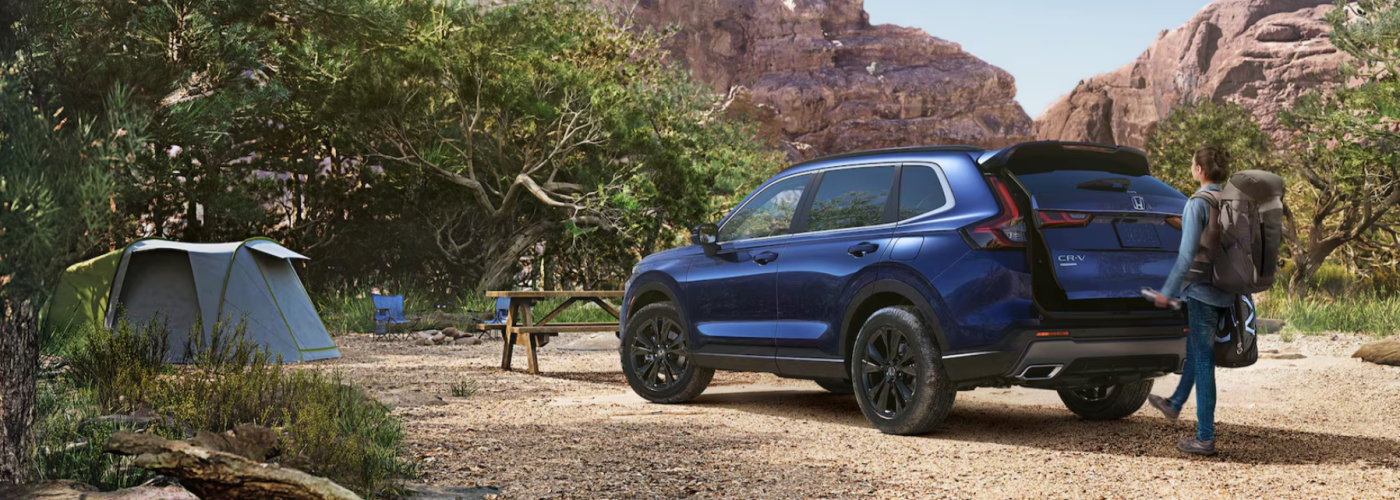 2025 Honda CR-V Sport Touring Hybrid in Canyon River Blue Metallic