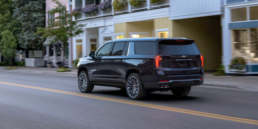 2025 Chevy Suburban on City Streets
